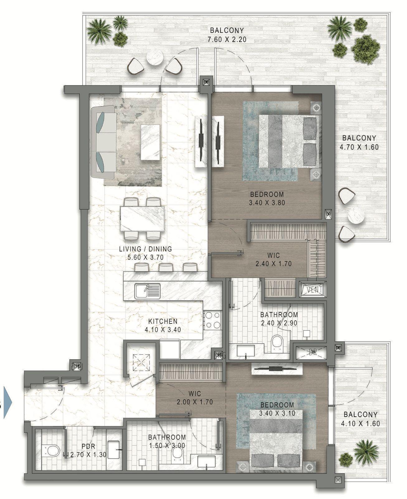 Dubai'nin yeni gelişen bölgesinde yatırımlık lüks proje- DAMAC Riverside