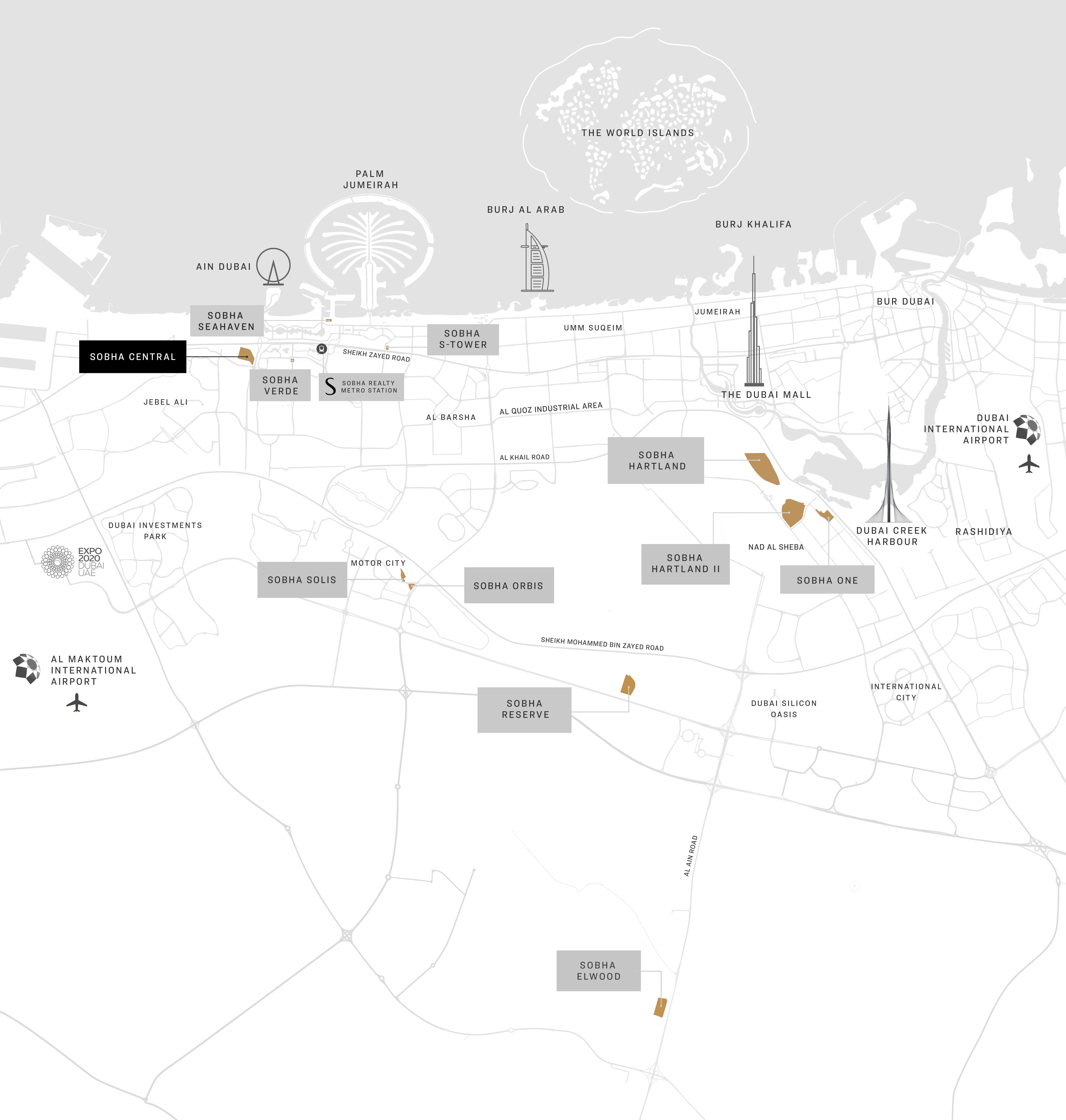 Sobha nın yeni yatırımlık projelerinden Sobha Central