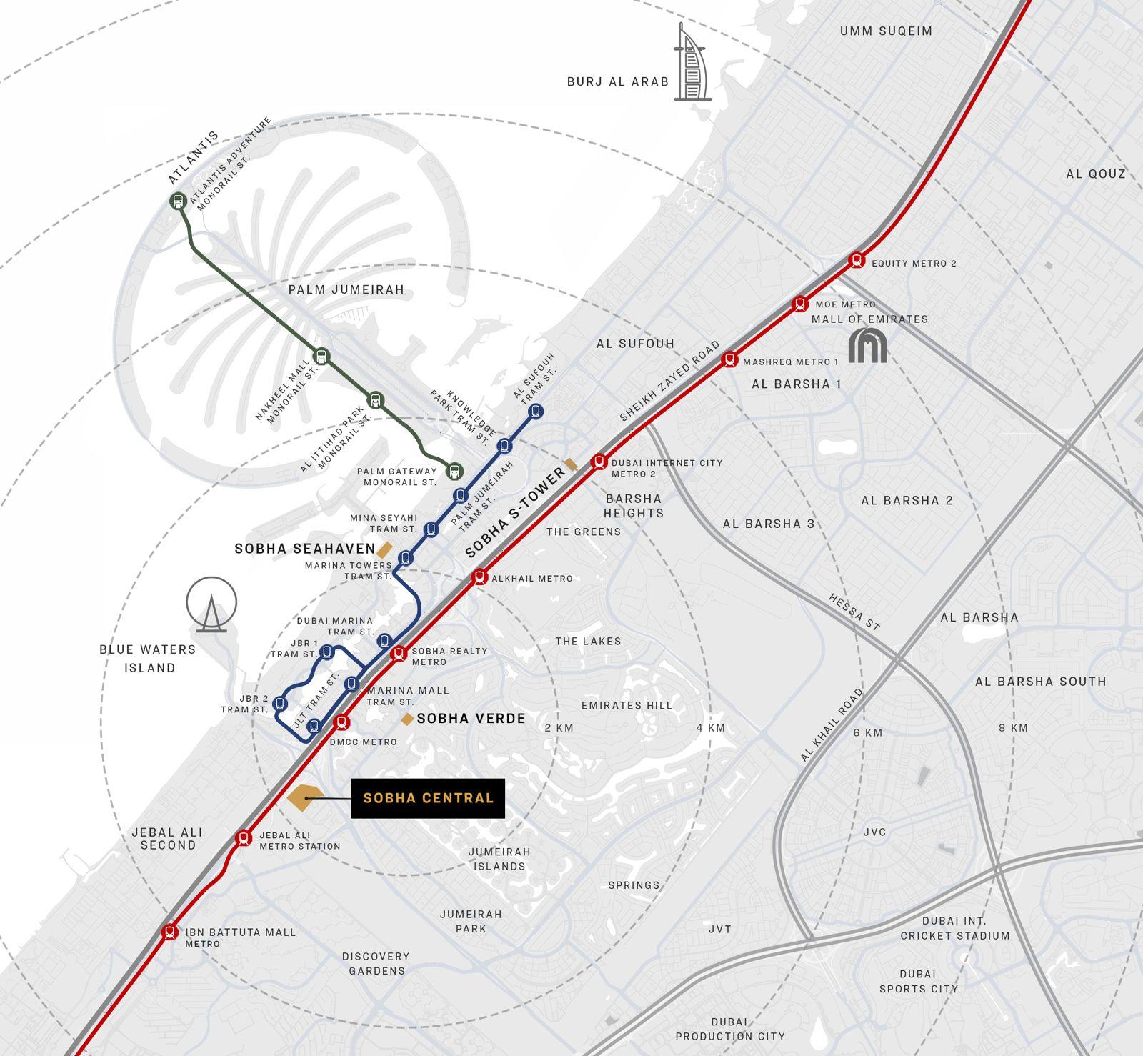 Sobha nın yeni yatırımlık projelerinden Sobha Central