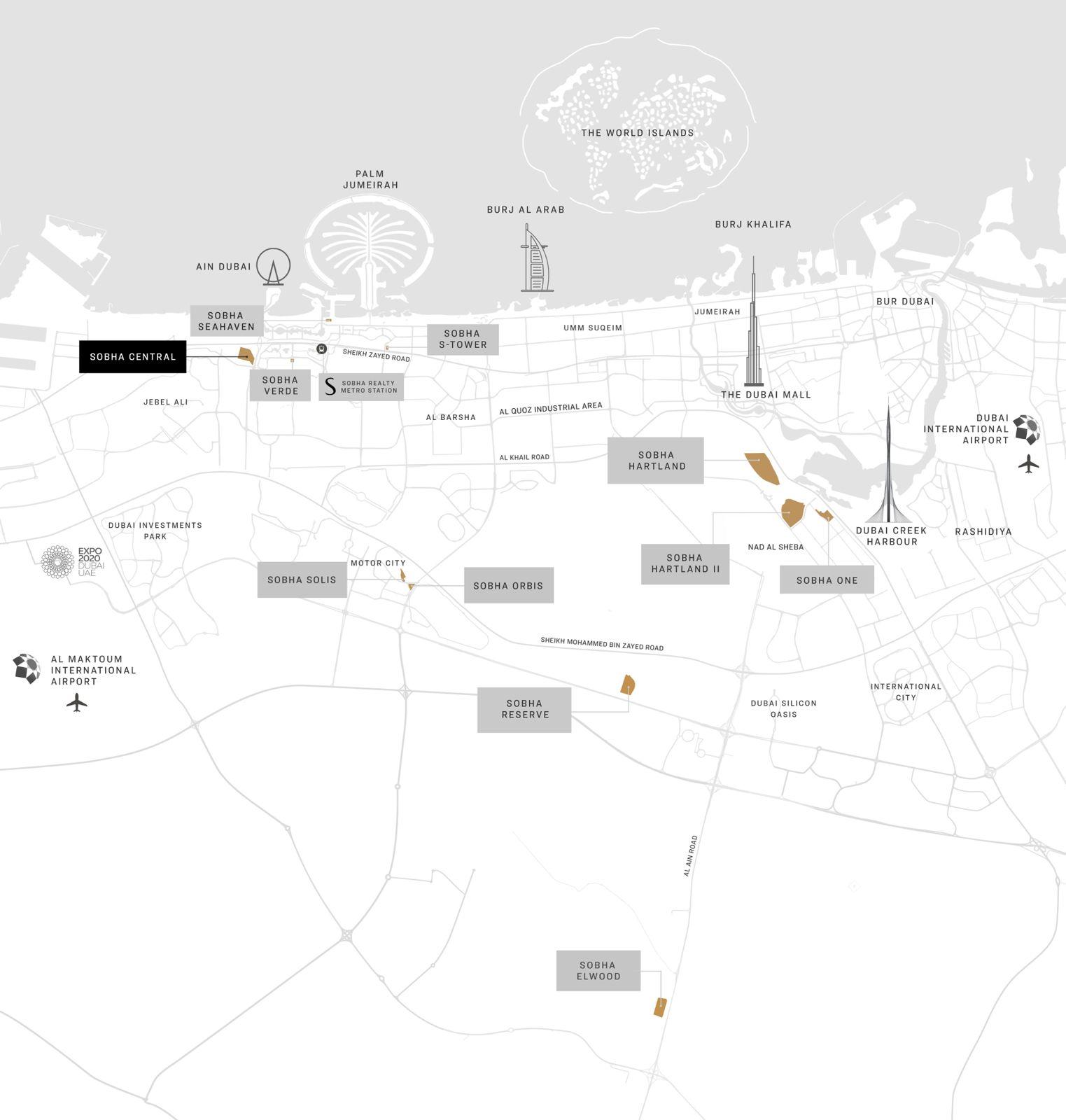 Sobha nın yeni yatırımlık projelerinden Sobha Central